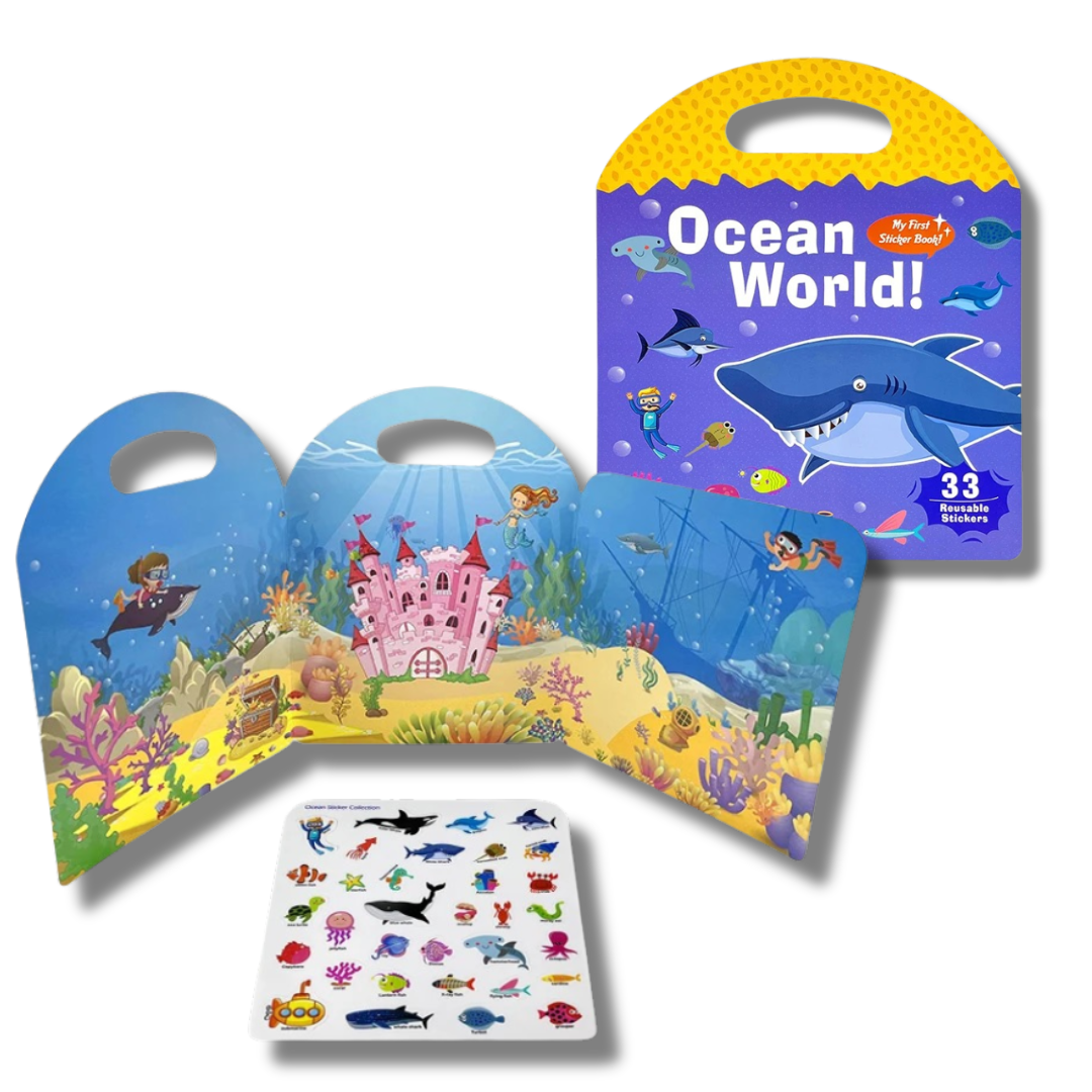 Ocean World Jelly Sticker Book
