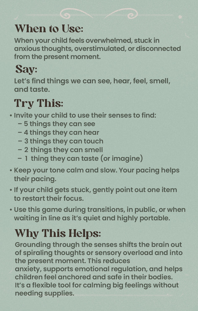 Calm Strategy Cards Calm Card preview parent side