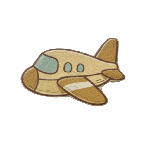 Airplane puzzle piece front