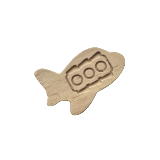 Airplane puzzle piece back
