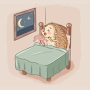 Bedtime away from home icon