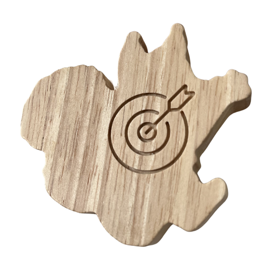 Pip Squirrel puzzle piece back