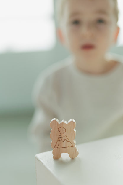 The Calm Crew 5-in-1 Wooden Puzzle