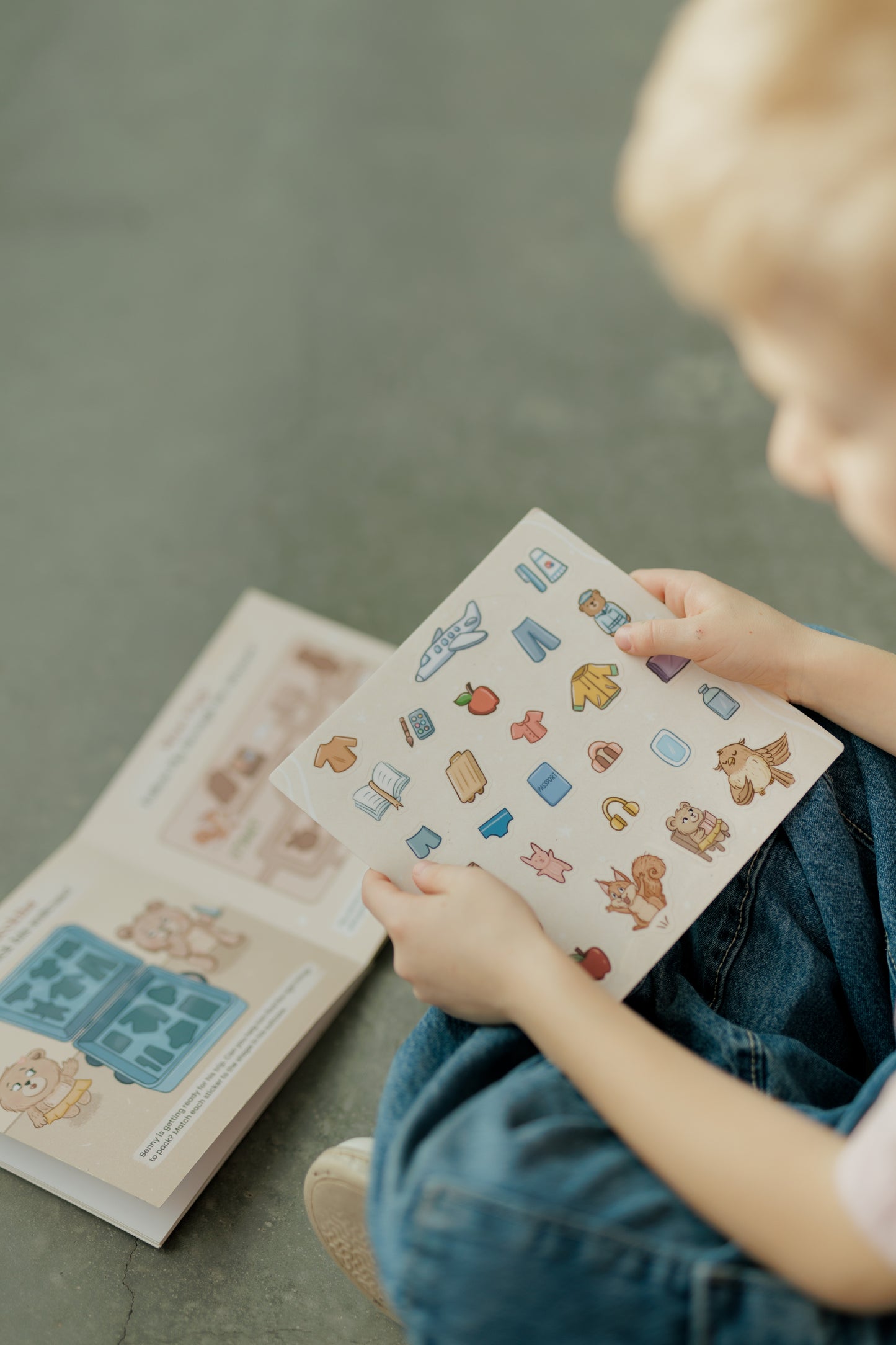My First Flight - A Calm Crew Water Magic Activity Book with Reusable Stickers