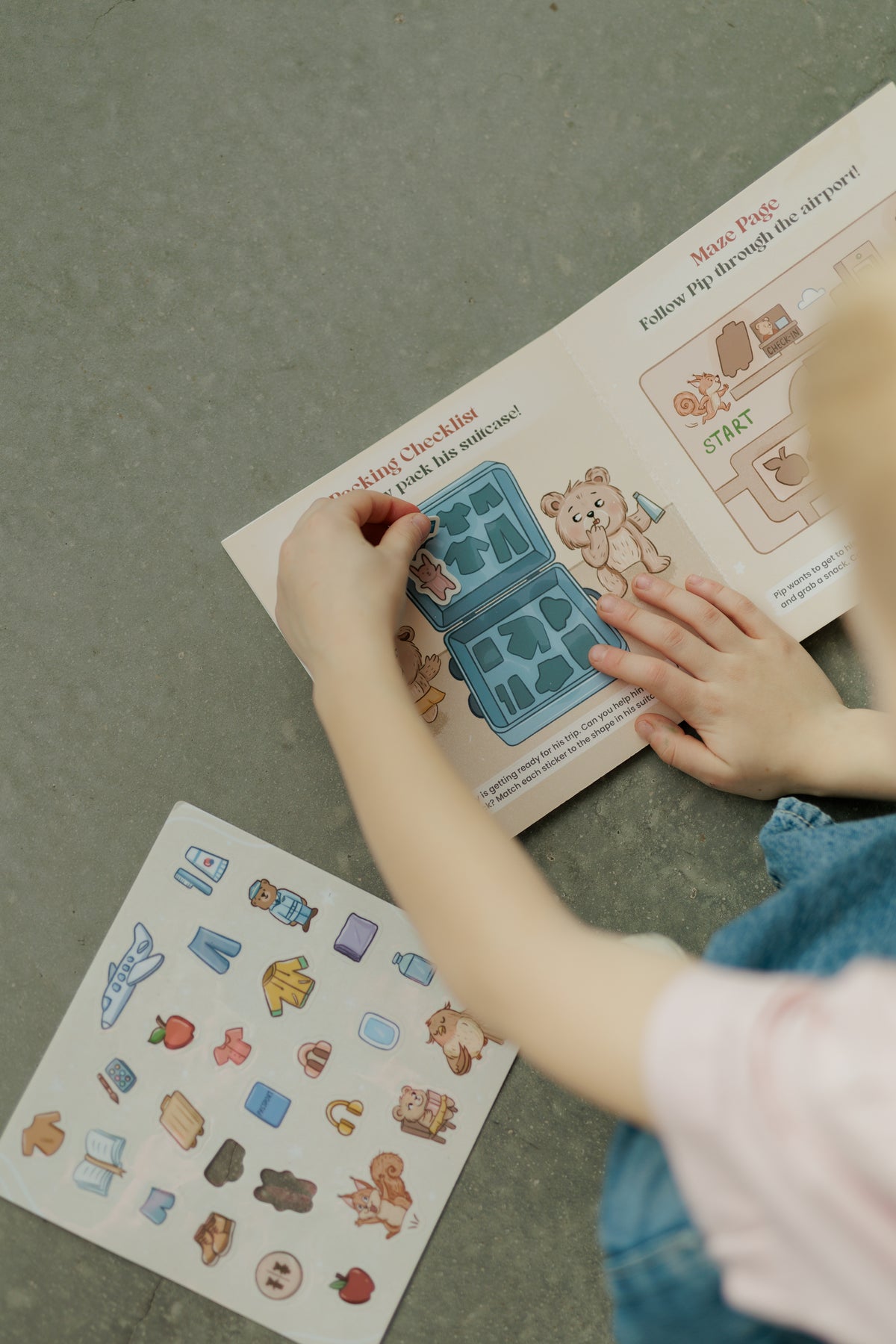 My First Flight - A Calm Crew Water Magic Activity Book with Reusable Stickers