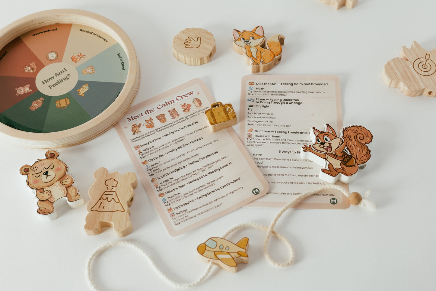 The Calm Crew 5-in-1 Wooden Puzzle